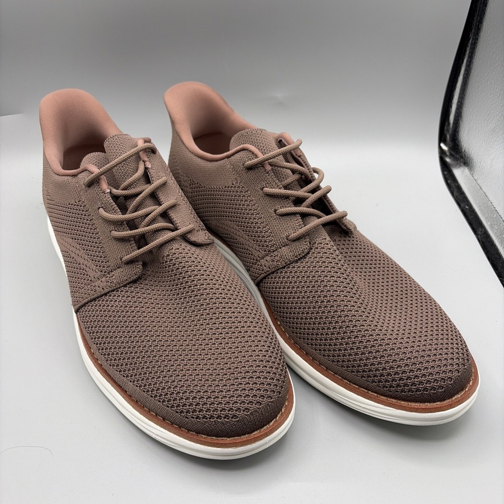 Bruno Marc Loafers Shoes Mens 12 Brown KnitFlex Lace up light breathable